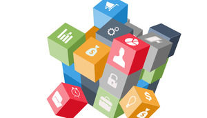 Stil european și american stil PPT culoarea stil de activitate