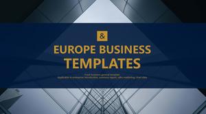 European and American style simple atmosphere business PPT template