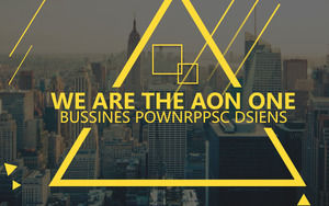 Szablon ppt europejskiego i amerykańskiego biznesu miejskiego