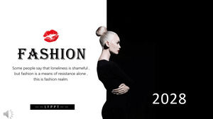 Шаблон европейского и американского городского стиля PPT