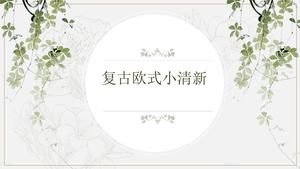 European retro mic proaspat PPT șablon