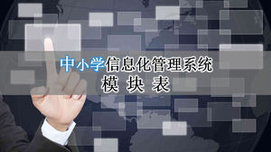 Eccellente apprezzamento presentazione: le informazioni del sistema di gestione PPT