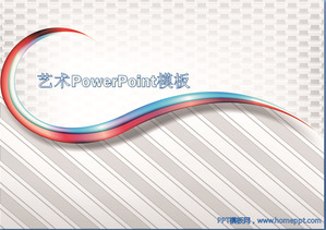 Exquisite abstrakte Kunst Powerpoint-Vorlage herunterladen