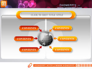 절묘한 집계 관계 파워 포인트 차트 템플릿 다운로드