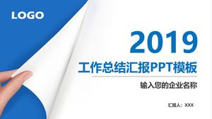 Excelent efect de cotitură a cărții de lucru rezumat șablon PPT