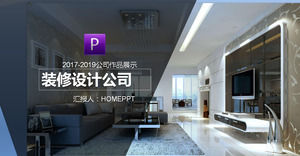 modelo dinâmico Exquisite PPT interior design empresa