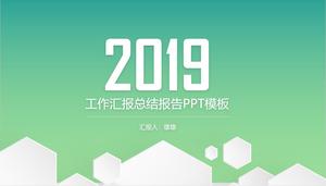 رائعة قالب مجهر العمل PPT ملخص ستيريو