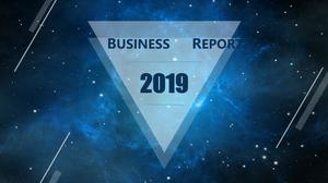 Exquisito universo adornado cielo estrellado plantilla PPT