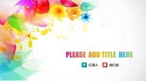 Modèle de diapositive motif coloré fantaisie