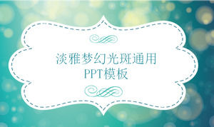 Szablon PPT stylu fantasy z tło zielony neon miejscu