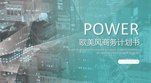 الأزياء الإبداعية قالب مروحة PPT الأعمال الأوروبية والأمريكية