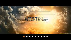 Fashion full-graphic resume CPT template