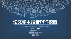 Ikon mode cloud template tesis pertahanan PPT