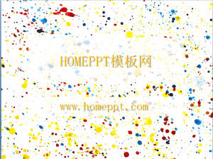 Mode Punkt Farbe PPT-Vorlage herunterladen