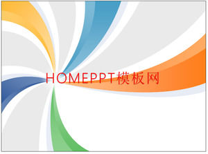 Moda colore rotante modello PPT scaricare