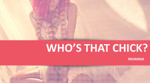 Female fashion atmosphere European and American style ppt template