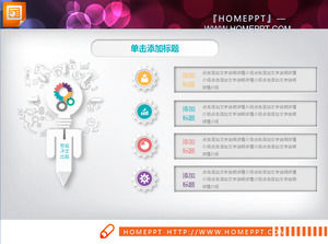tabella diapositiva a colori in micro-dimensionale Daquan