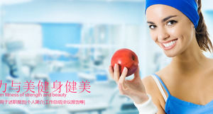 운동 및 영양 PowerPoint 템플릿