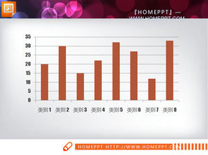 colore piatto e pratico chart PPT scaricare