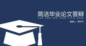 Flat and simple graduation thesis PPT template