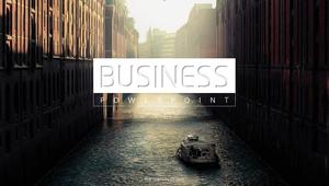 Düz atmosfer pratik iş PPT şablonu