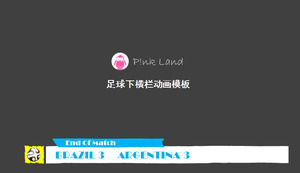 Futbol spor kol demiri animasyon ppt şablonu