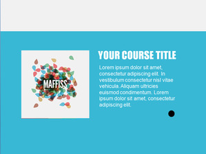 Foreign fashion small fresh PowerPoint template download