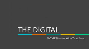 Dört renkli Avrupa ve Amerikan tarzı basit iş iş raporu ppt şablonu