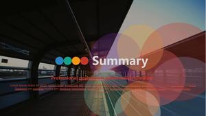 Cuatro plantillas de PPT de moda a juego de color