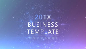 보라색 별이 빛나는 하늘 배경에 대한 무료 기술 배경 PPT 템플릿