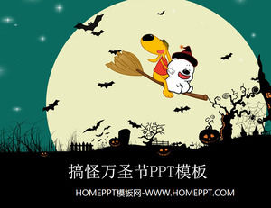 Funny Halloween PPT szablon do pobrania