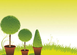 Garten im Frühjahr Saison Powerpoint-Vorlage