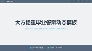 Modèle PPT de réponse de graduation dynamique généreux et stable