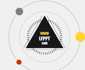 Геометрия креативного открытия PPT шаблона
