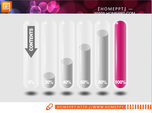Vetro struttura trasparente delle diapositive di personalità del istogramma
