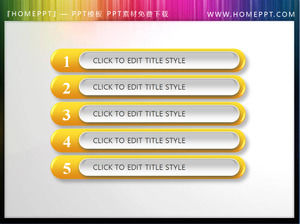 무료로 다운로드 골든 파워 포인트 디렉토리 템플릿