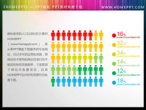 Gradiente de color de fondo material de PPT relación población descargar