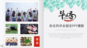 เทมเพลตอัลบั้มภาพสไตล์สำเร็จการศึกษาของฤดูกาลนิตยสาร PPT