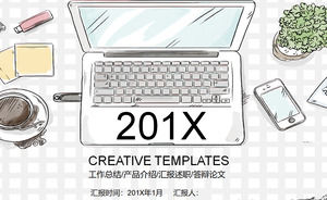 Gray minimalist dynamic business PPT template