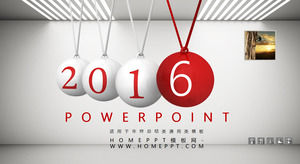 Gri rezumat piscina de fond la sfârșitul anului șablon PPT descărcare