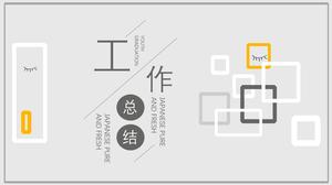 PPT-Vorlage für graue Arbeitsberichtzusammenfassung