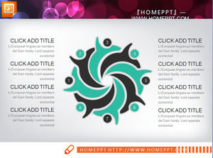 평탄화 PPT 차트 다운로드 녹색과 검은 색 조합