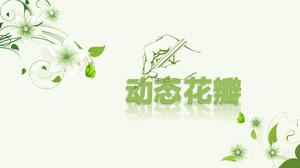 Zielony i elegancki szablon dynamicznego slajdu