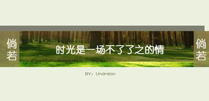 desain datar hijau gaya elegan PPT Template