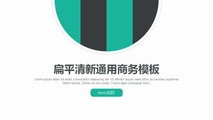 Зеленый свежий скачать шаблон плоского бизнеса РРТ