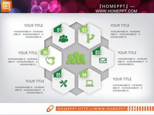Verde Micro Stereo affari PPT Grafico