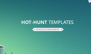 Green simple cartoon PowerPoint Templates Free Download