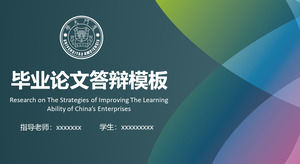 Yeşil şeffaf degrade arka plan mezuniyet PPT şablona cevap