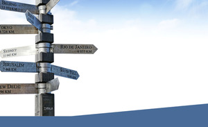 Sfondo Guida Strada Modello di business PowerPoint