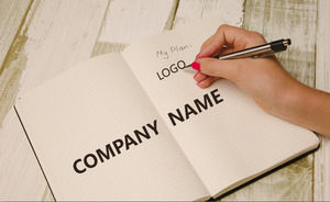 Handwritten Notepad Background Simple Fashion Style Summary Report General ppt template